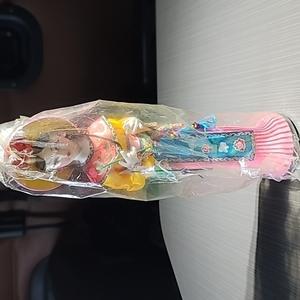 Vintage Asian Doll‎ Pink Dress Yellow Top With Hat. Still In Plastic.